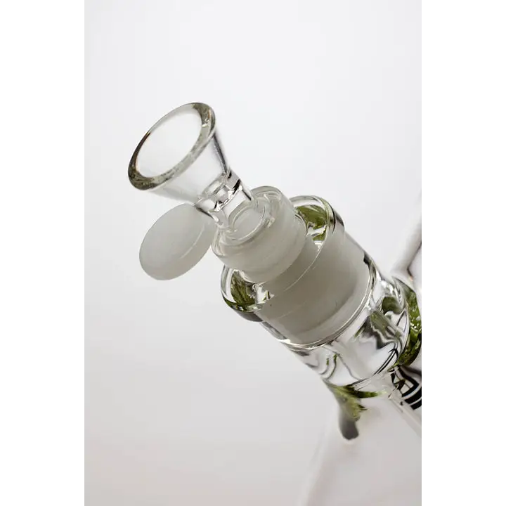 24" Genie 9 mm color accented beaker water bong_13