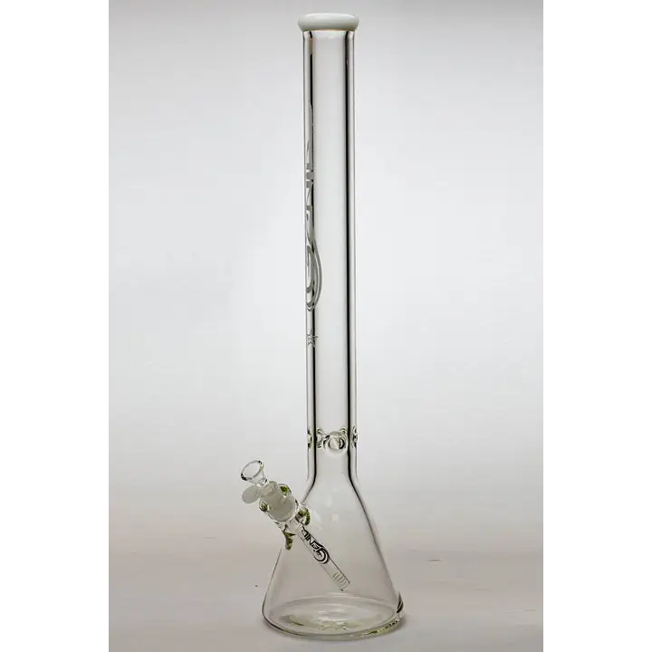 24" Genie 9 mm color accented beaker water bong_8