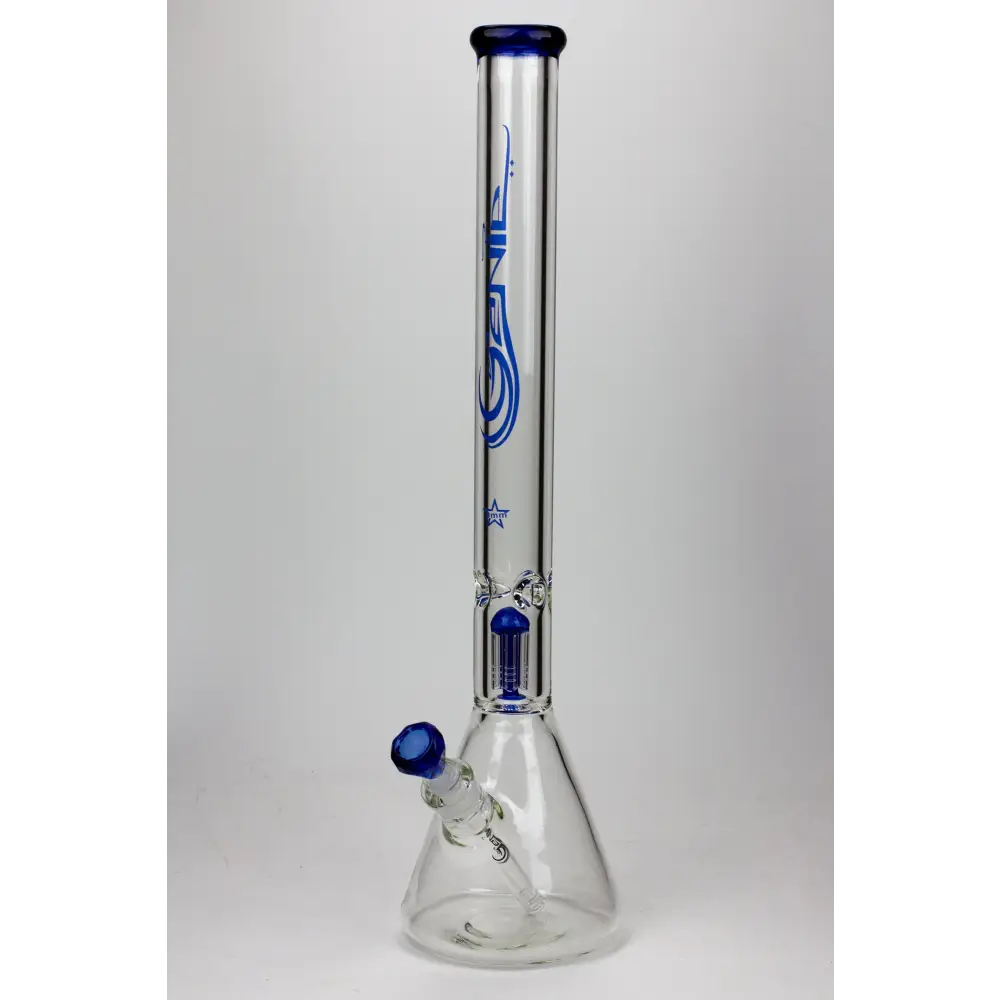 24" Genie 9 mm single percolator glass water bong_13