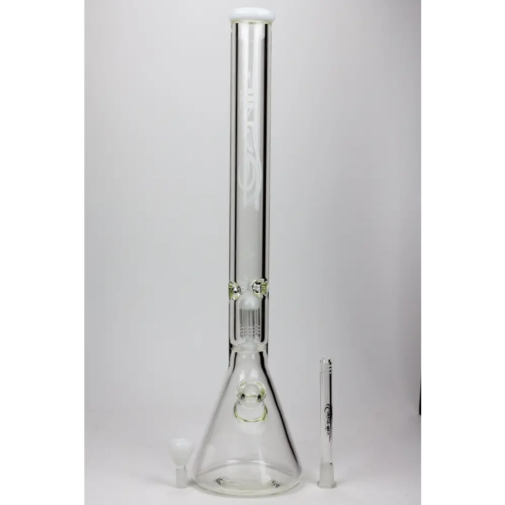 24" Genie 9 mm single percolator glass water bong_7