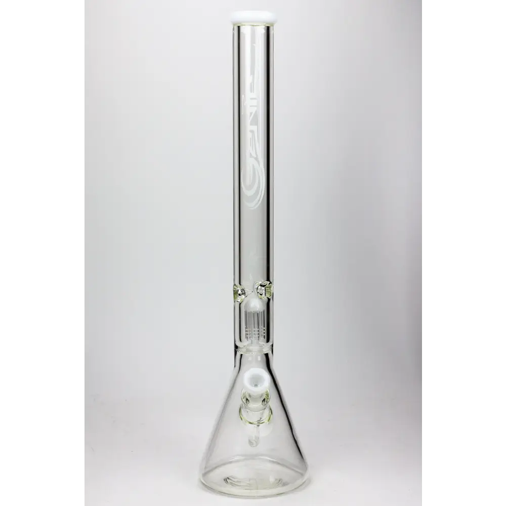 24" Genie 9 mm single percolator glass water bong_1