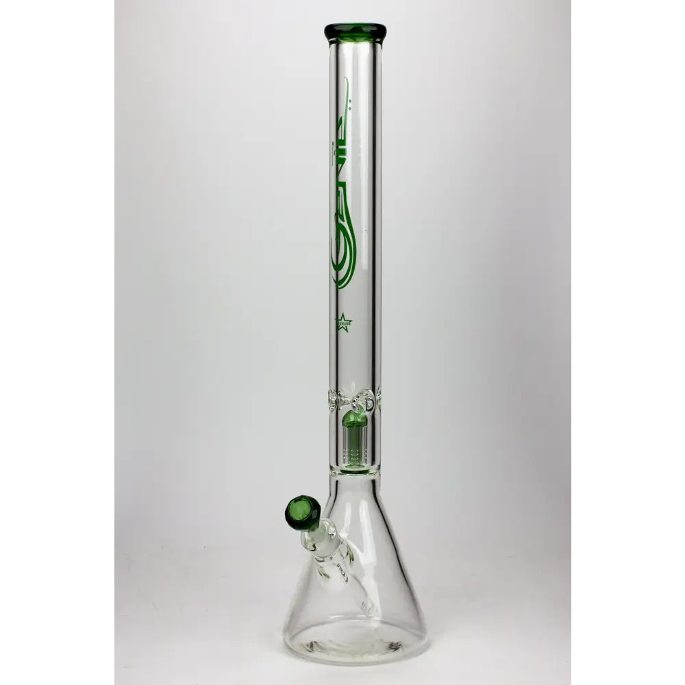 24" Genie 9 mm single percolator glass water bong_14