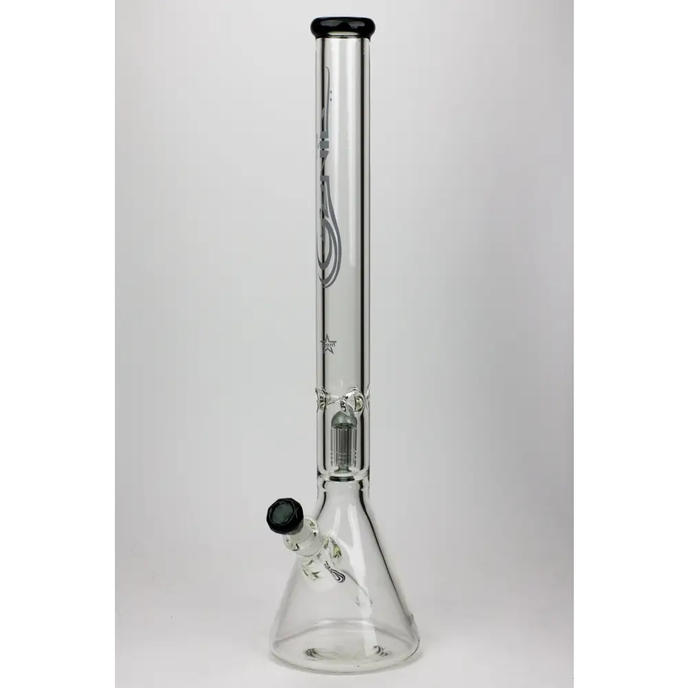 24" Genie 9 mm single percolator glass water bong_10