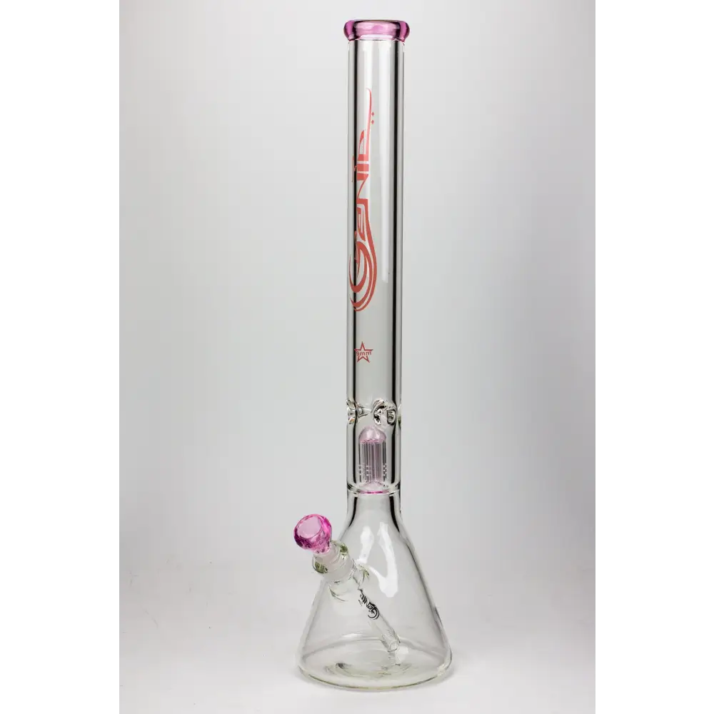 24" Genie 9 mm single percolator glass water bong_11