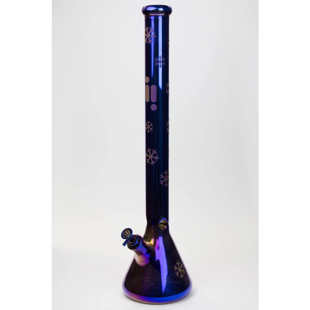 24" Infyniti Snowflake 7 mm metallic glass water bong_5