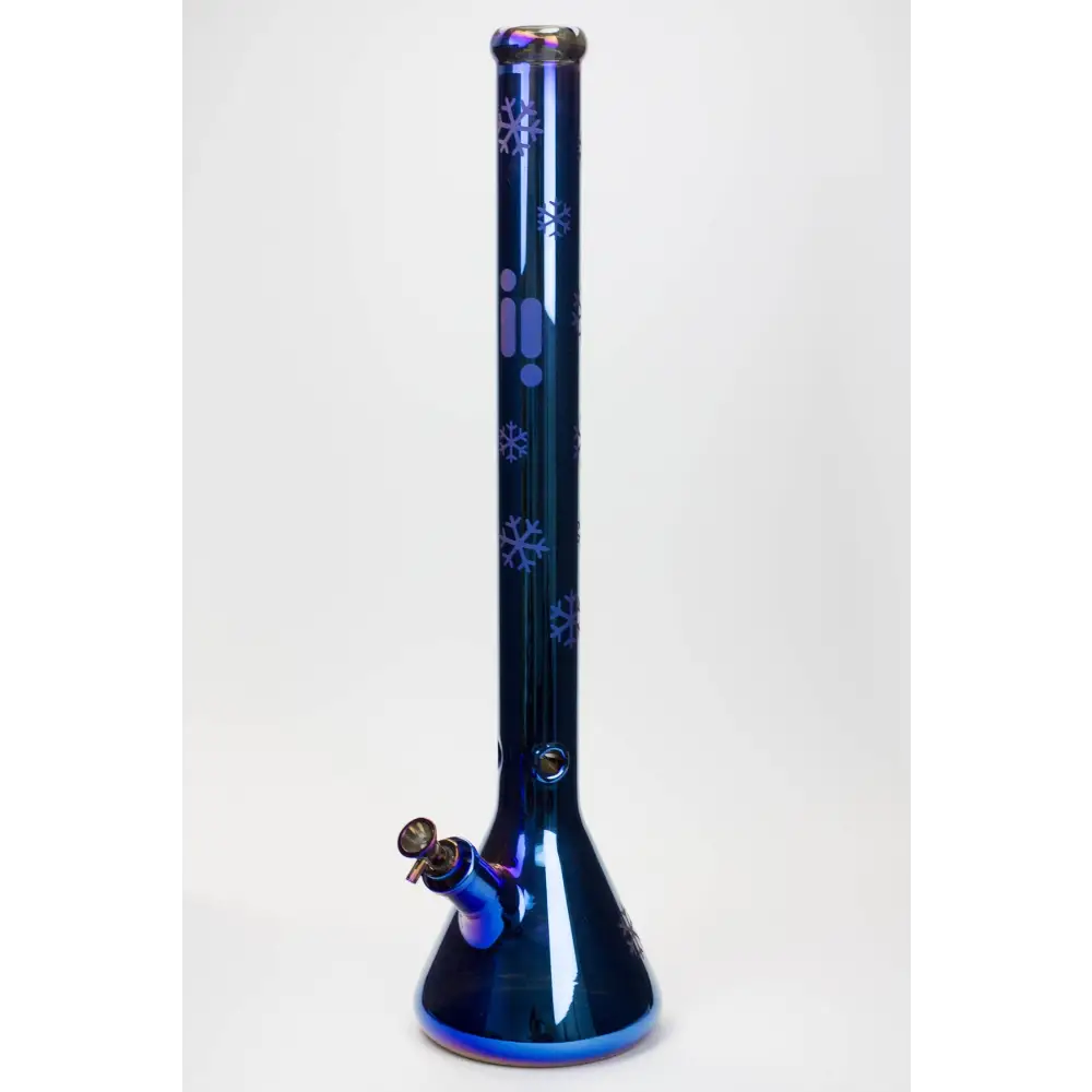 24" Infyniti Snowflake 7 mm metallic glass water bong_7