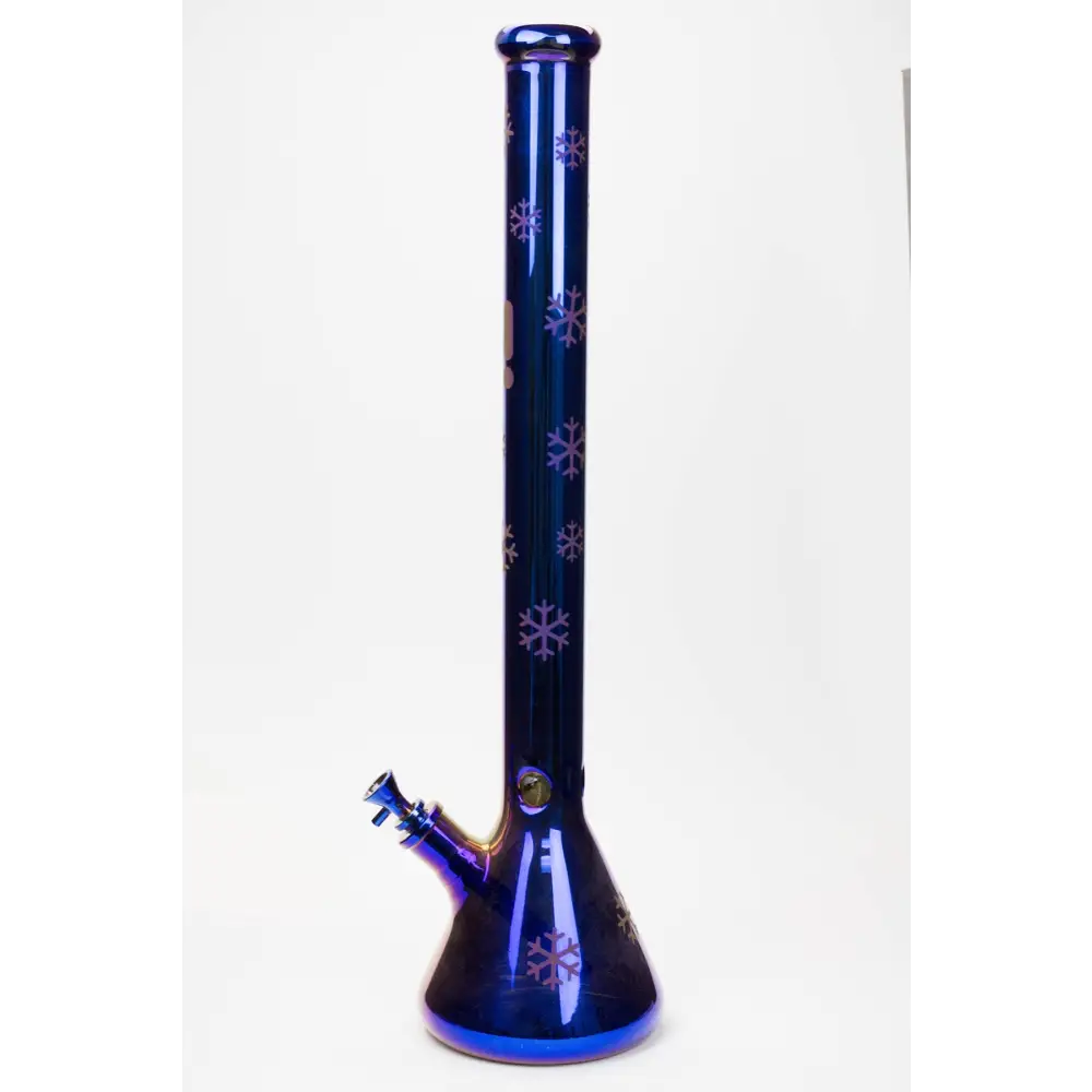 24" Infyniti Snowflake 7 mm metallic glass water bong_8