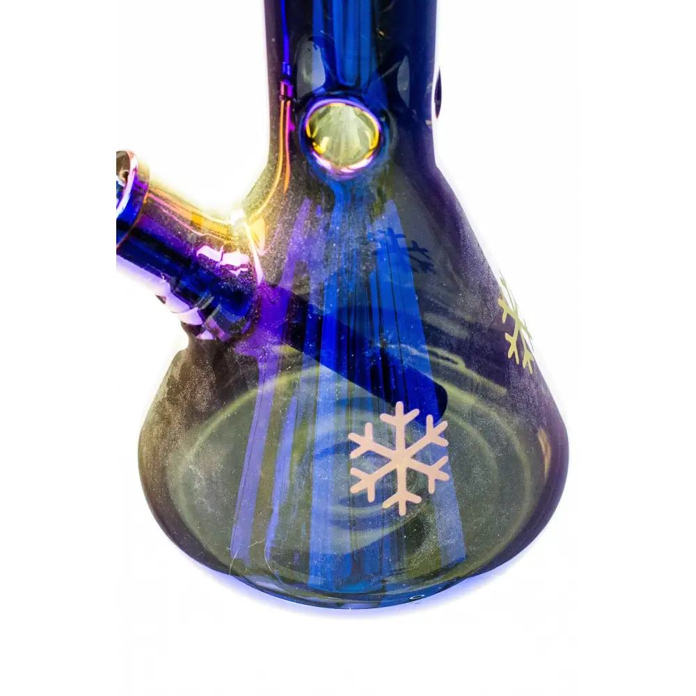 24" Infyniti Snowflake 7 mm metallic glass water bong_1