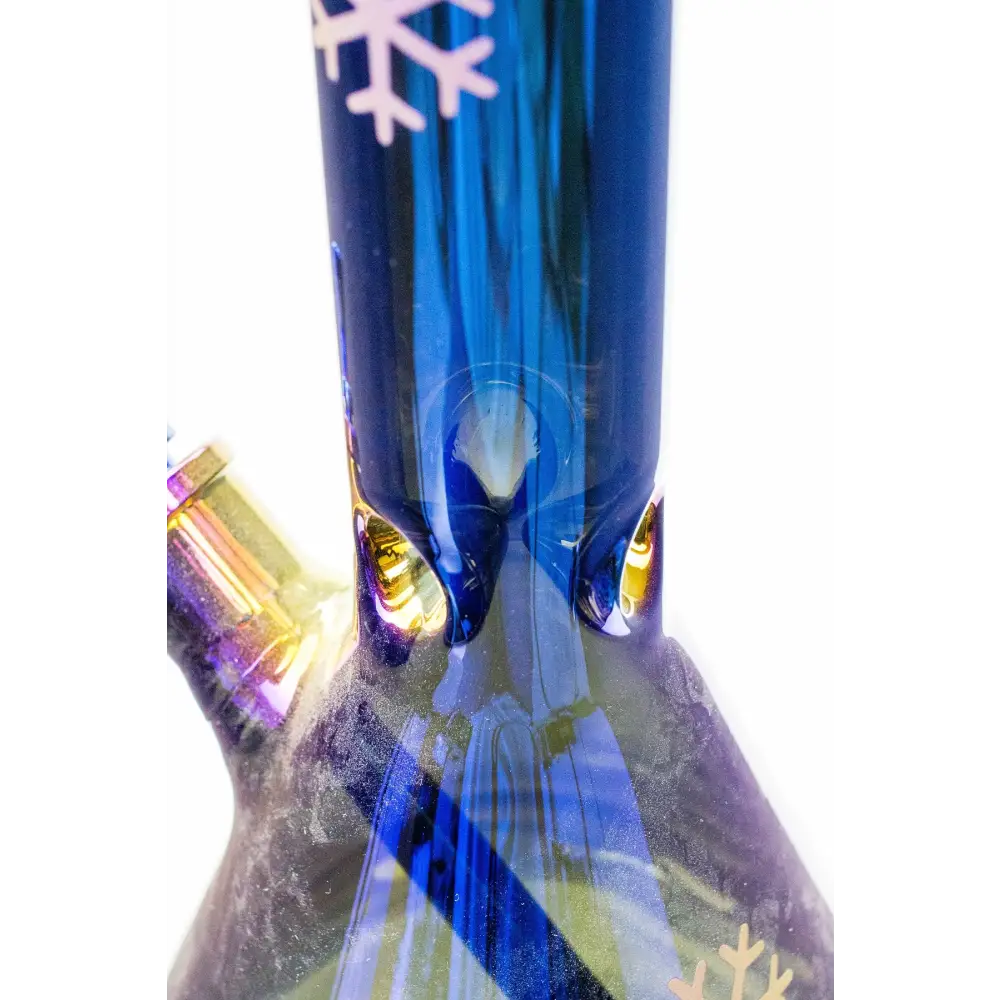 24" Infyniti Snowflake 7 mm metallic glass water bong_10