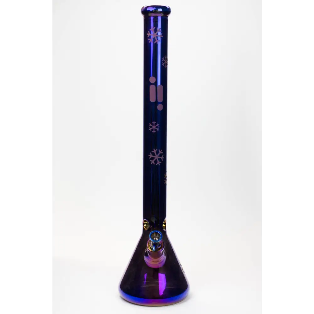 24" Infyniti Snowflake 7 mm metallic glass water bong_9