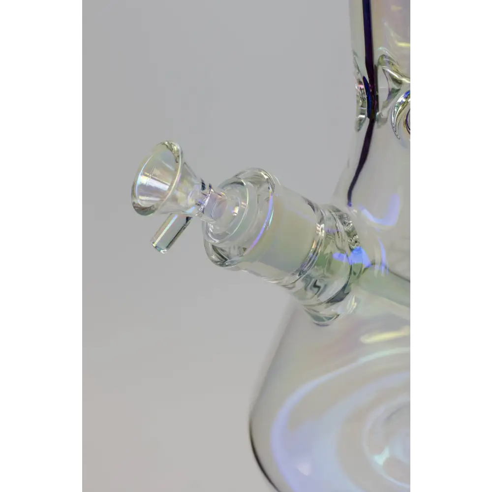 24" Infyniti Snowflake 7 mm metallic Glow in the dark glass water bong_1