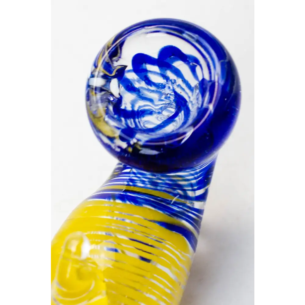 3.5" Goldfish shape glass hand pipe_4