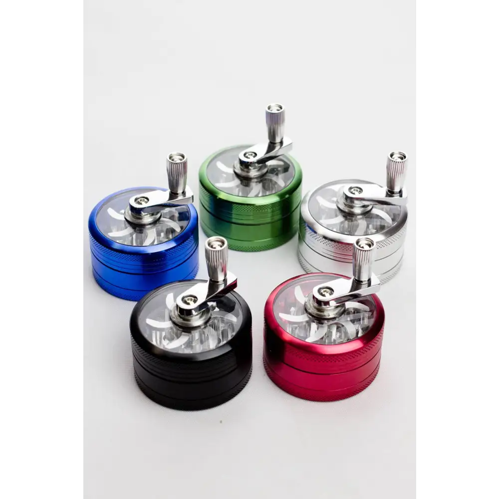 3 parts infyniti aluminium herb grinder with handle_0