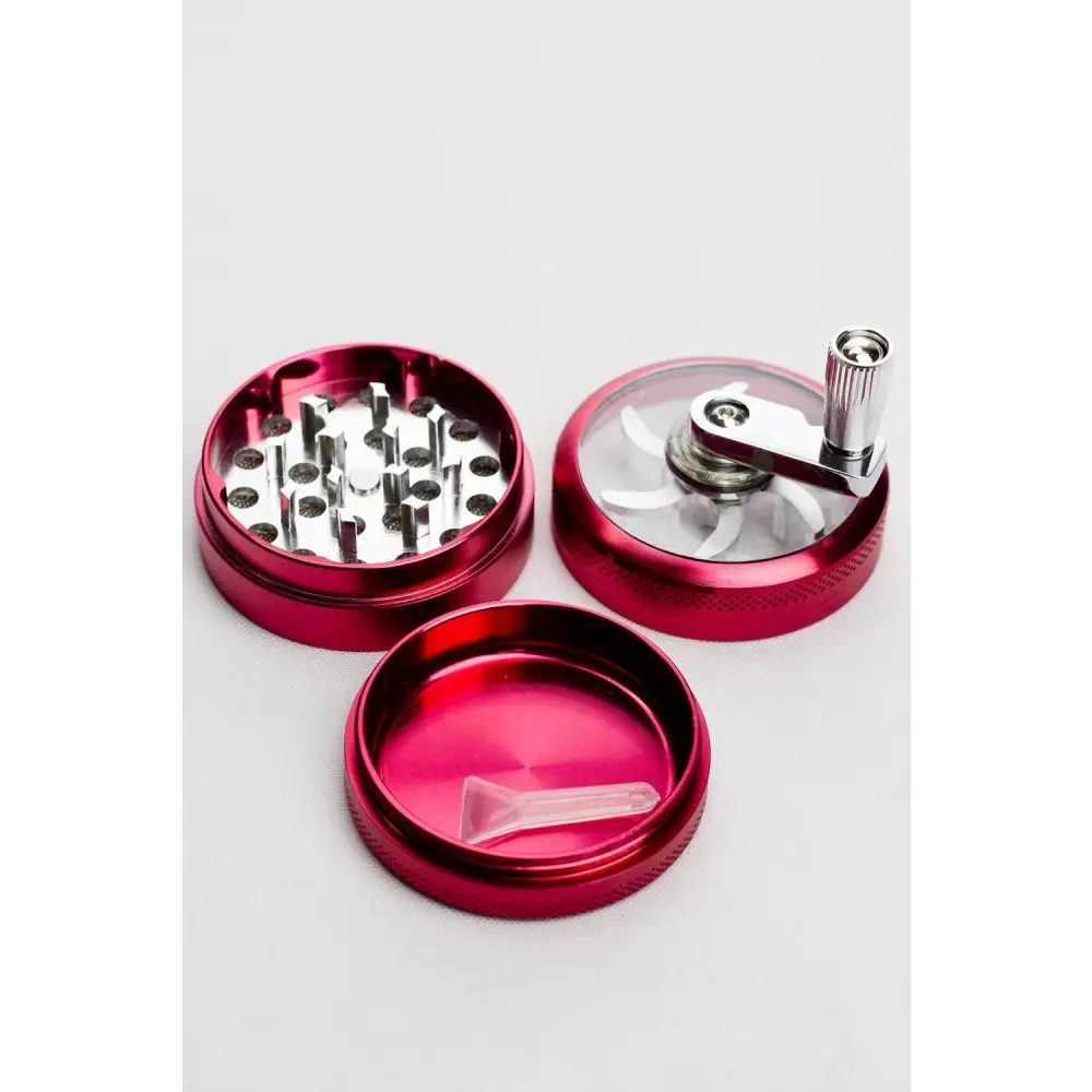 3 parts infyniti aluminium herb grinder with handle_1