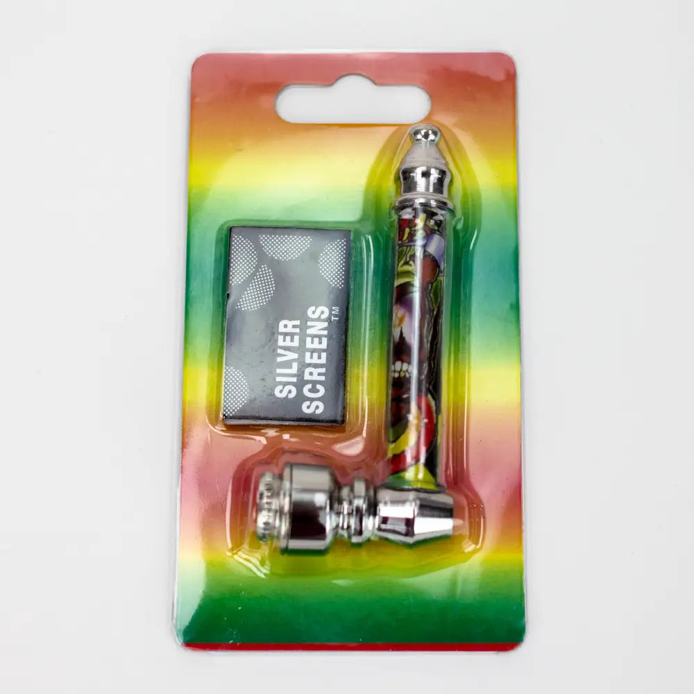 3" Rasta man Metal Pipe with screen display box_2