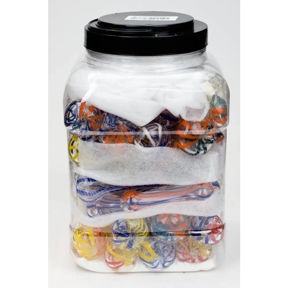 3" Soft glass hand pipe Jar of 50_1