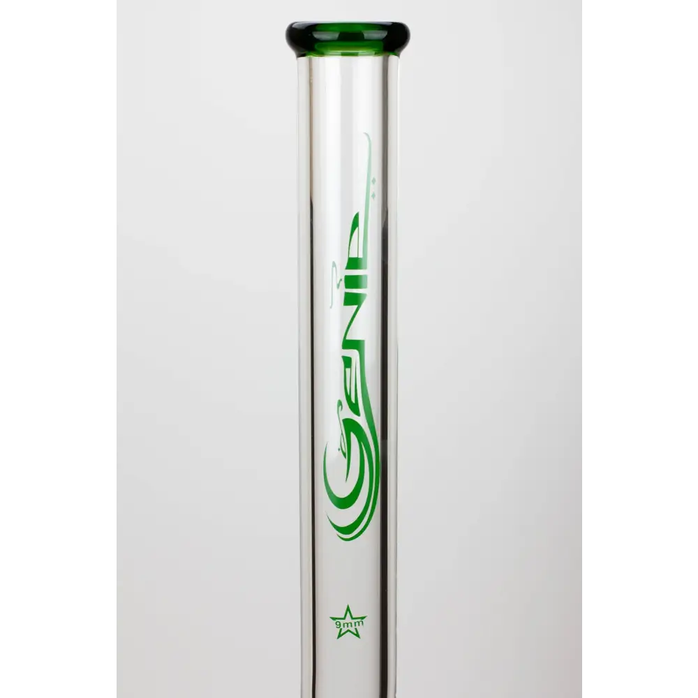 30" Genie 9 mm Dual tree arms beaker glass water bong_1