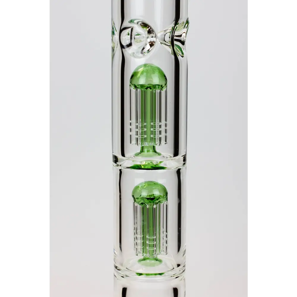 30" Genie 9 mm Dual tree arms beaker glass water bong_3