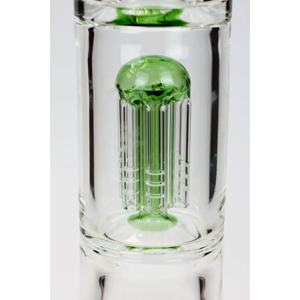 30" Genie 9 mm Dual tree arms beaker glass water bong_4