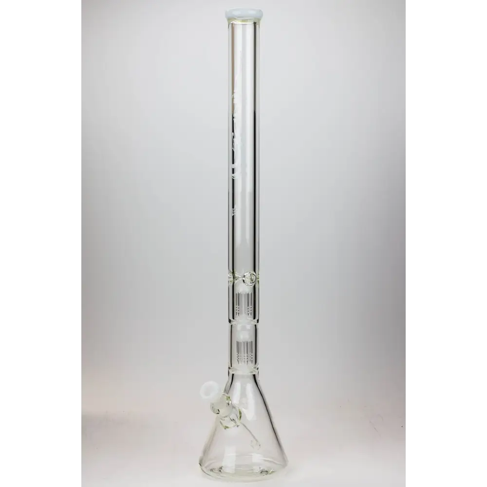 30" Genie 9 mm Dual tree arms beaker glass water bong_13