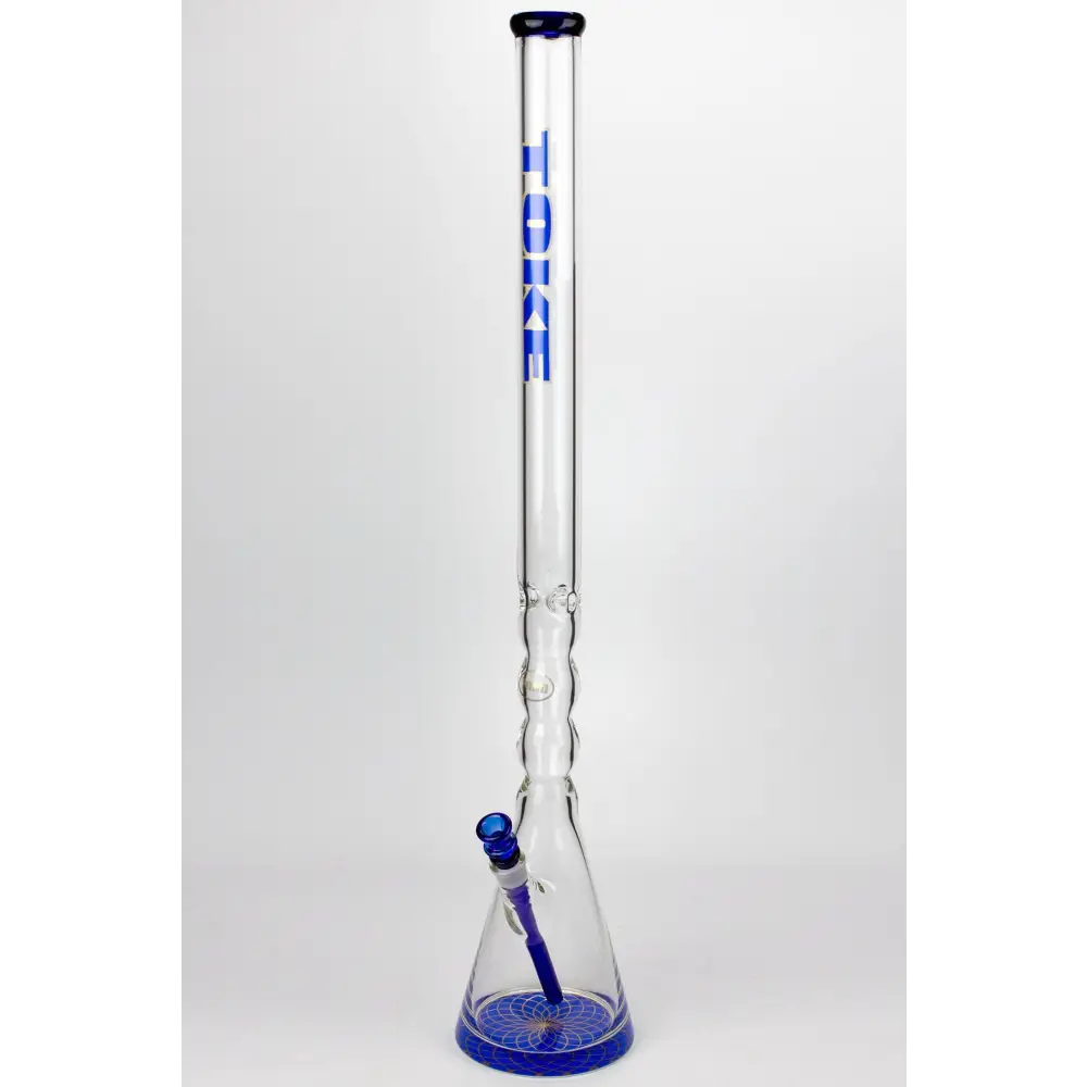 32" DANK 7 mm curved tube beaker water bong_6