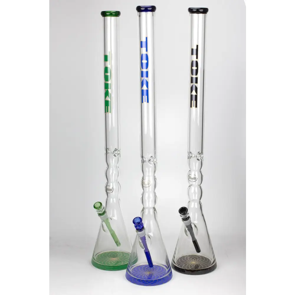 32" DANK 7 mm curved tube beaker water bong_0