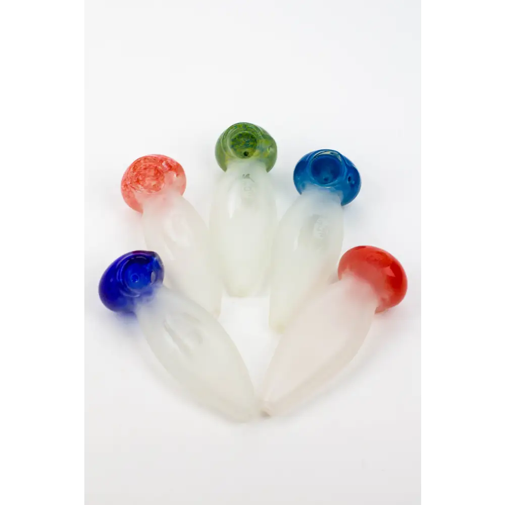 4.5" Frost soft glass hand pipe - 8698_0