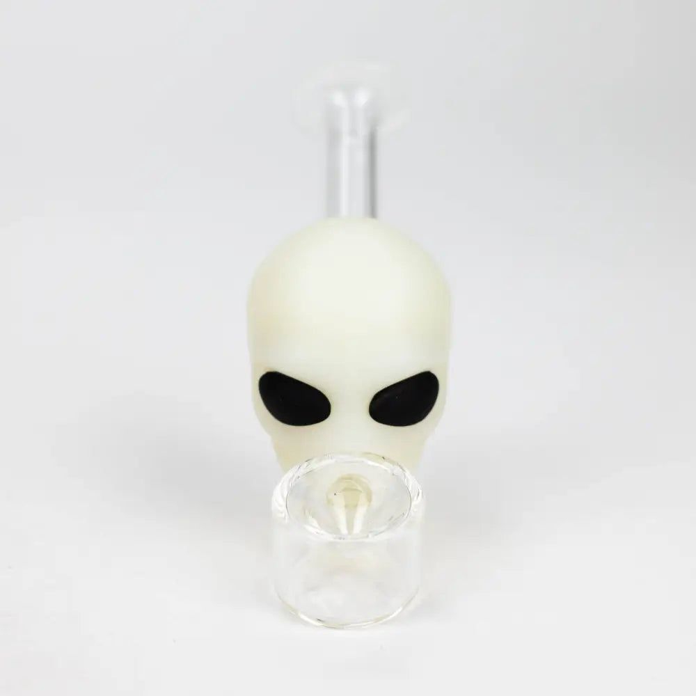 4" Alien hand pipe glow in the dark [H279G]_3