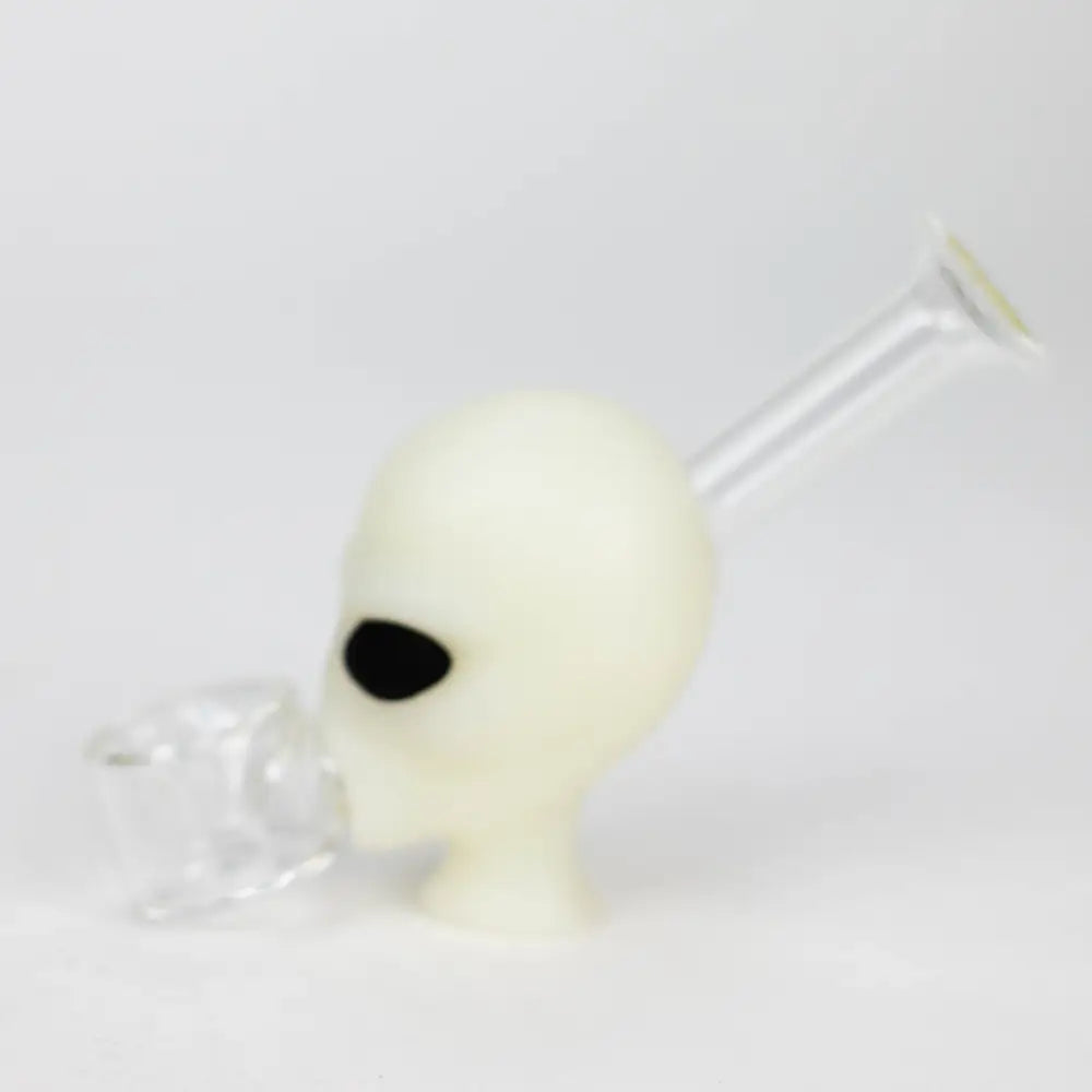 4" Alien hand pipe glow in the dark [H279G]_2