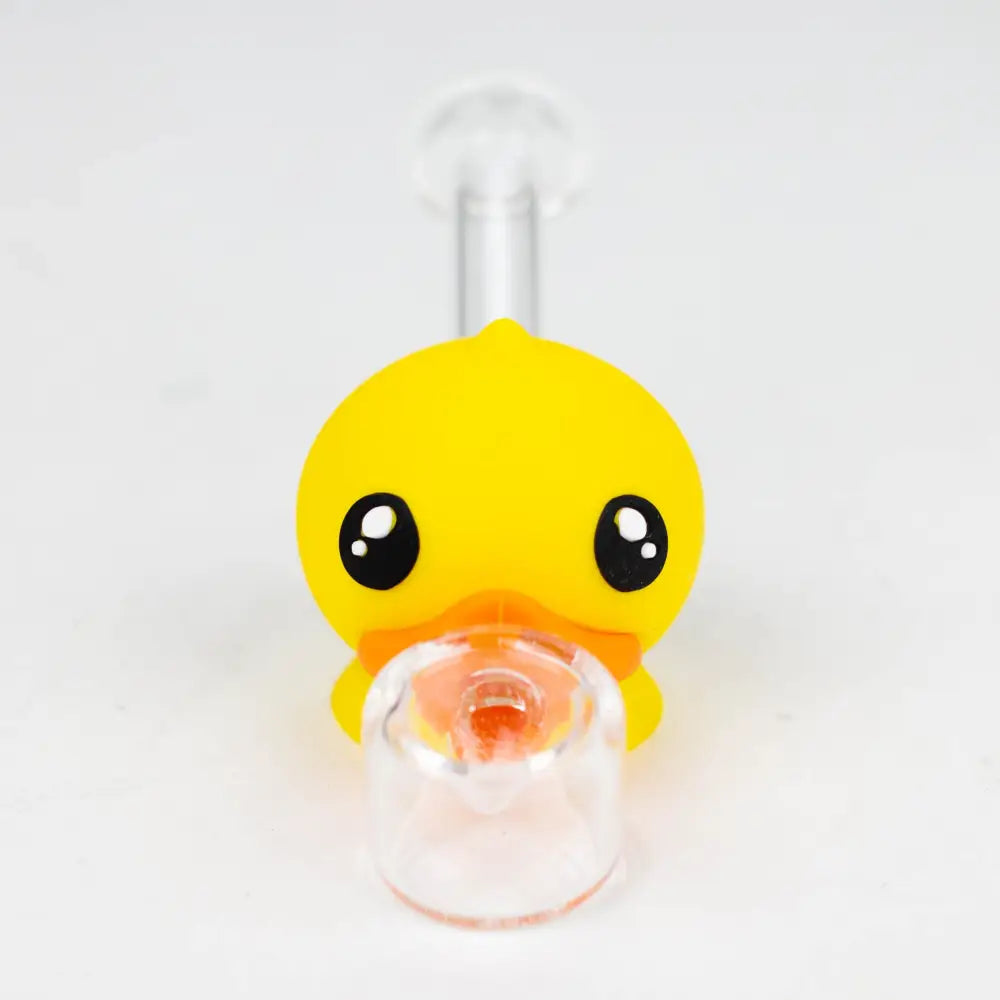 4" Duck Glass hand pipe-Assorted [H360]_1