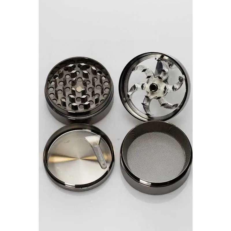 4 parts aluminium herb grinder with handle_1