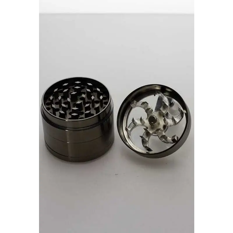 4 parts aluminium herb grinder with handle_3