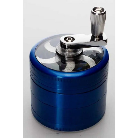 4 parts aluminium herb grinder with handle_0