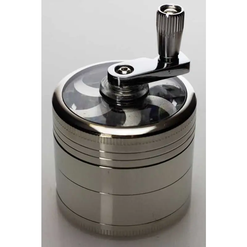 4 parts aluminium herb grinder with handle_7