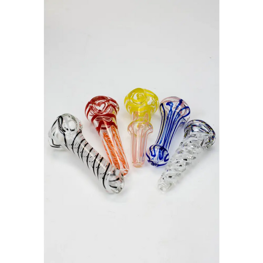 4" Soft glass hand pipe Jar of 30_0