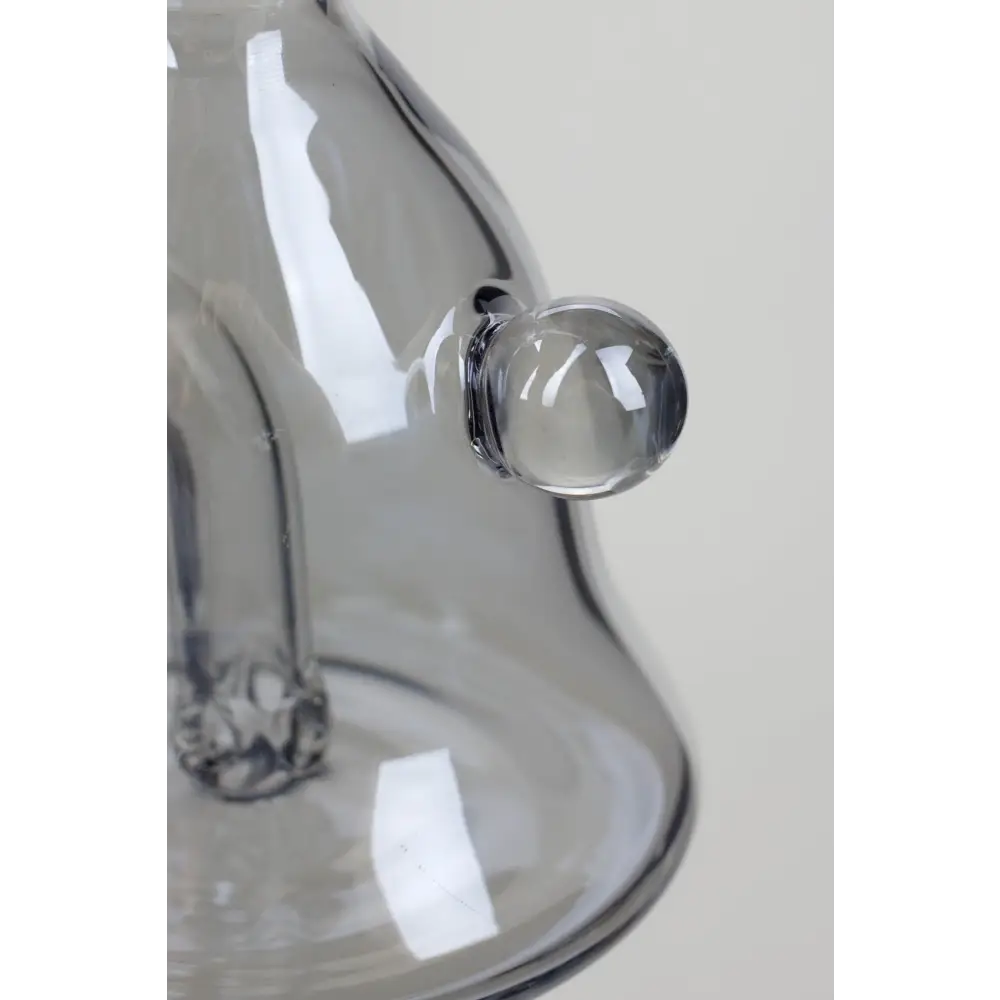 6" 2-in-1 fixed 3 hole diffuser bell Metallic tinted bubbler_1