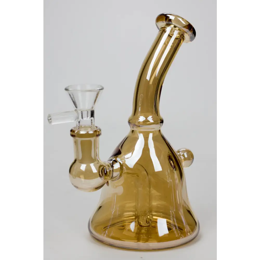 6" 2-in-1 fixed 3 hole diffuser bell Metallic tinted bubbler_9