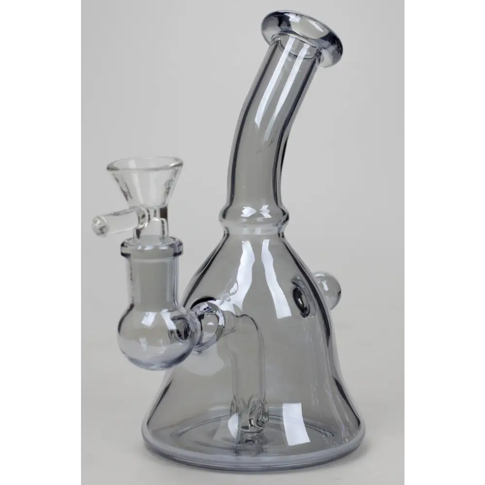 6" 2-in-1 fixed 3 hole diffuser bell Metallic tinted bubbler_8