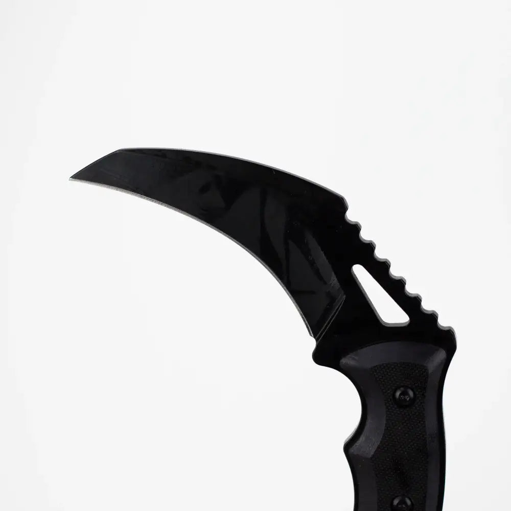 6.5" Fixed Blade Karambit Black Wash W/G10 Handle [T22003]_5