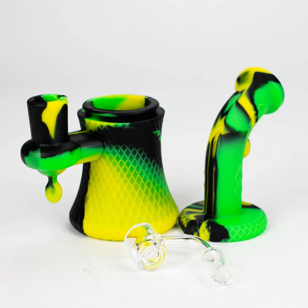 6" Detachable silicone Mini Rig-Assorted [130B]_5