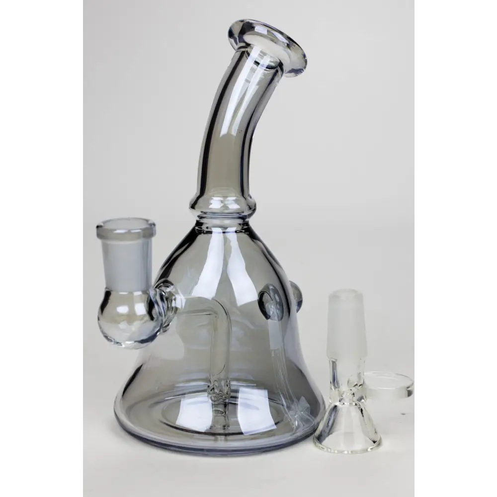 6" fixed 3 hole diffuser bell Metallic tinted bubbler_1