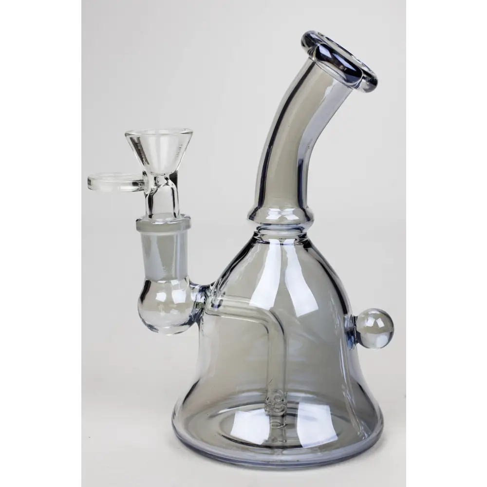 6" fixed 3 hole diffuser bell Metallic tinted bubbler_5