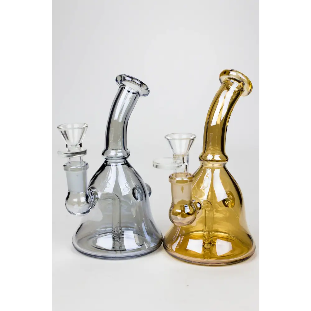 6" fixed 3 hole diffuser bell Metallic tinted bubbler_0