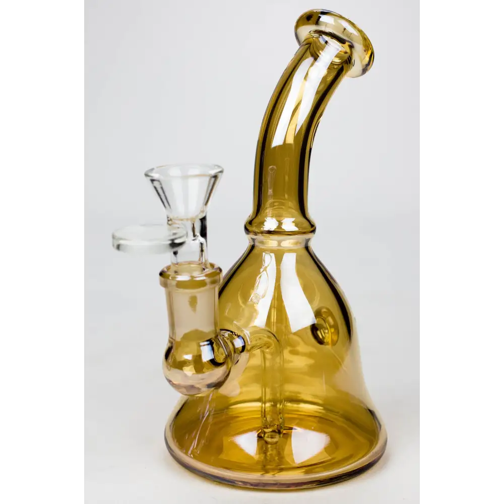 6" fixed 3 hole diffuser bell Metallic tinted bubbler_4