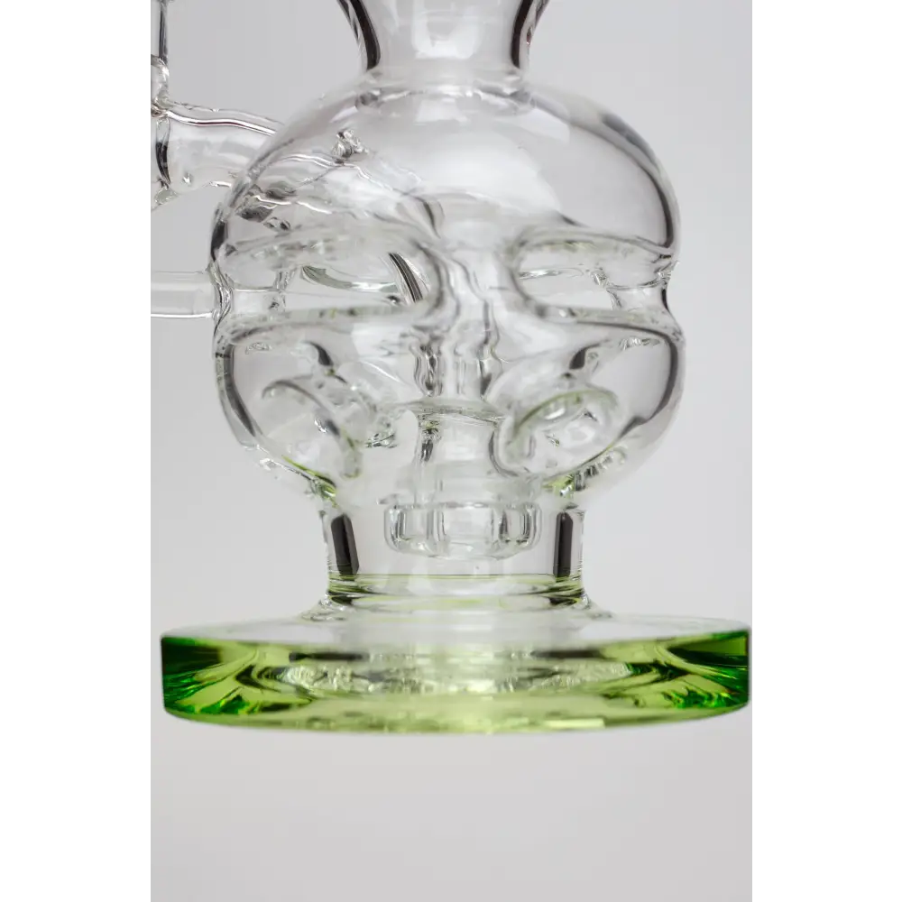 6" Genie Double glass recycle rig with shower head diffuser_2