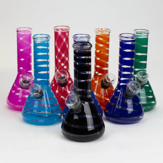 6" glass water bong_0