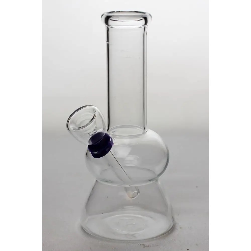 6 in. clear glass water bong_2