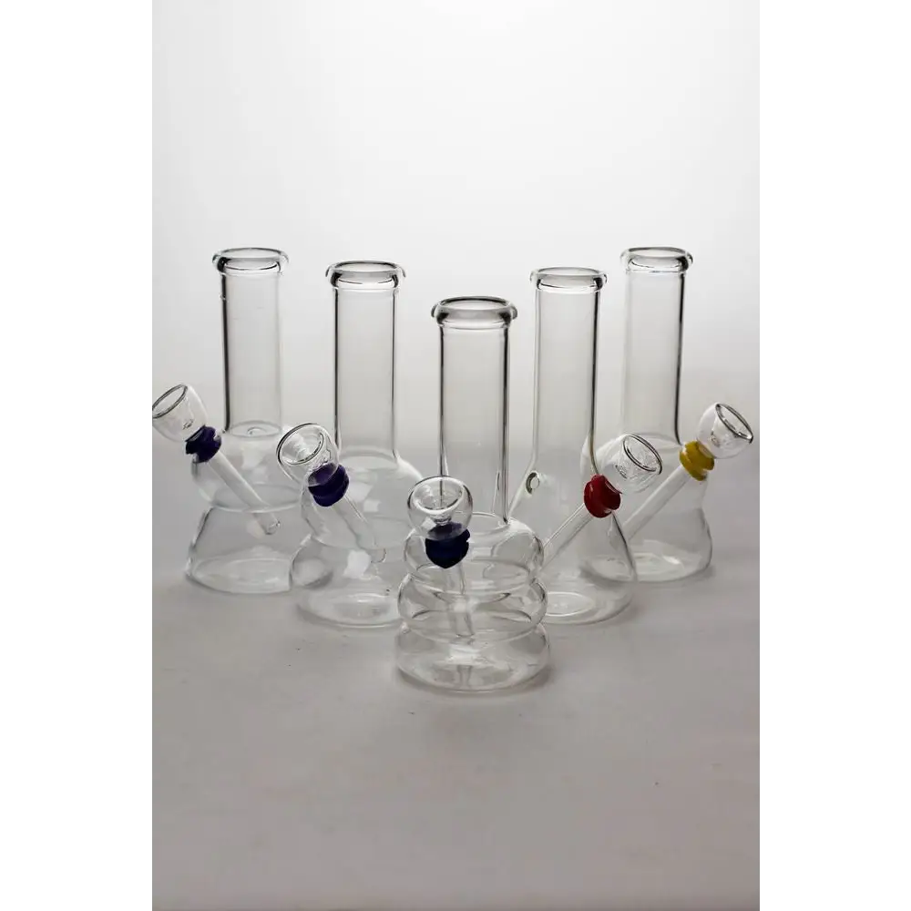 6 in. clear glass water bong_0