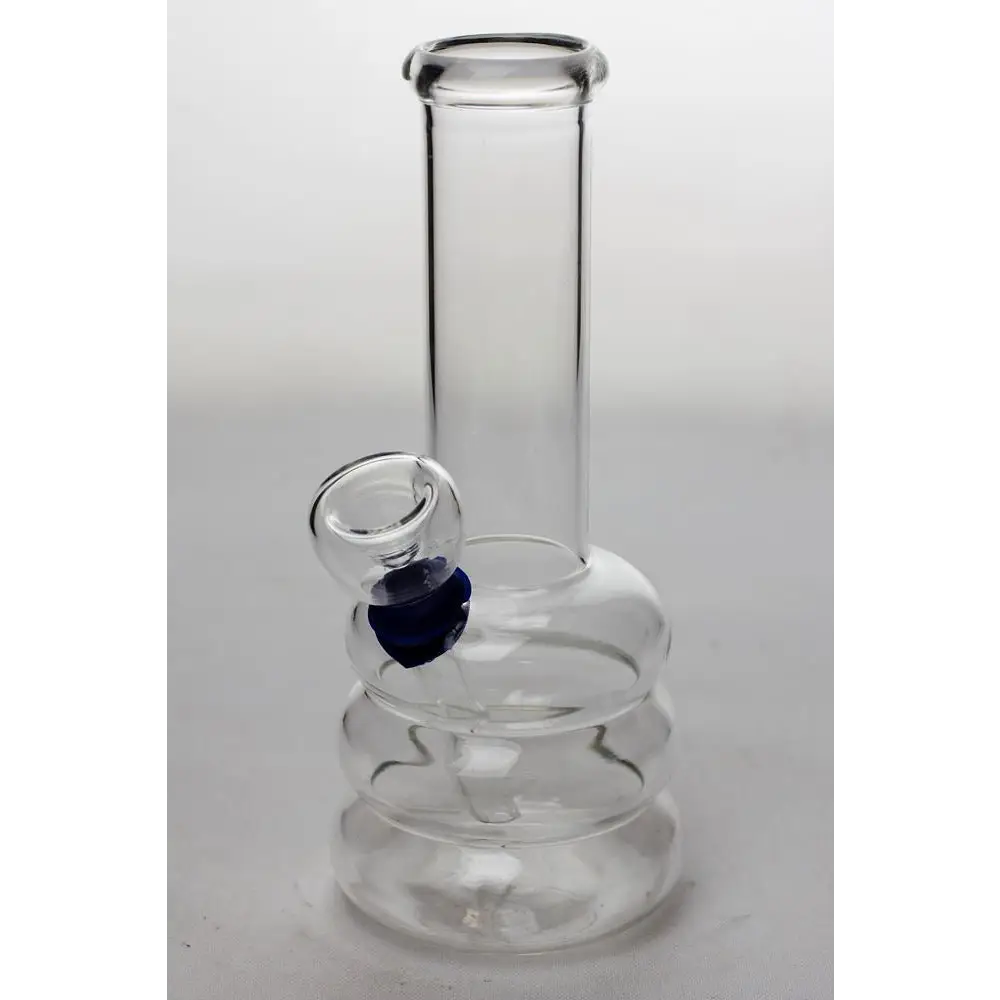 6 in. clear glass water bong_4