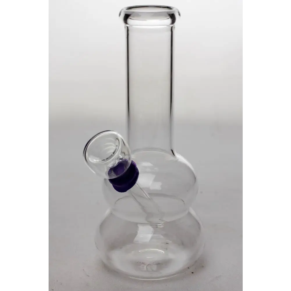 6 in. clear glass water bong_3